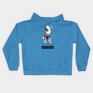 Pit Bulls are Nerds Kids Hoodie